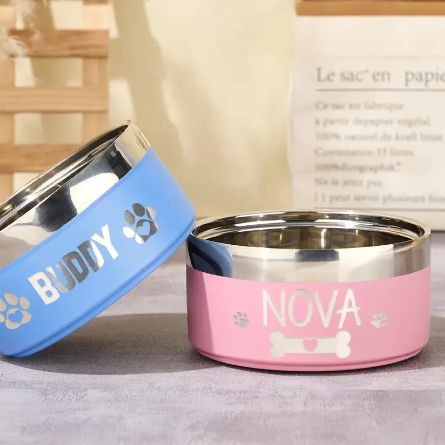 custom stainless steel pet bowl - factory direct wholesale price - view 2