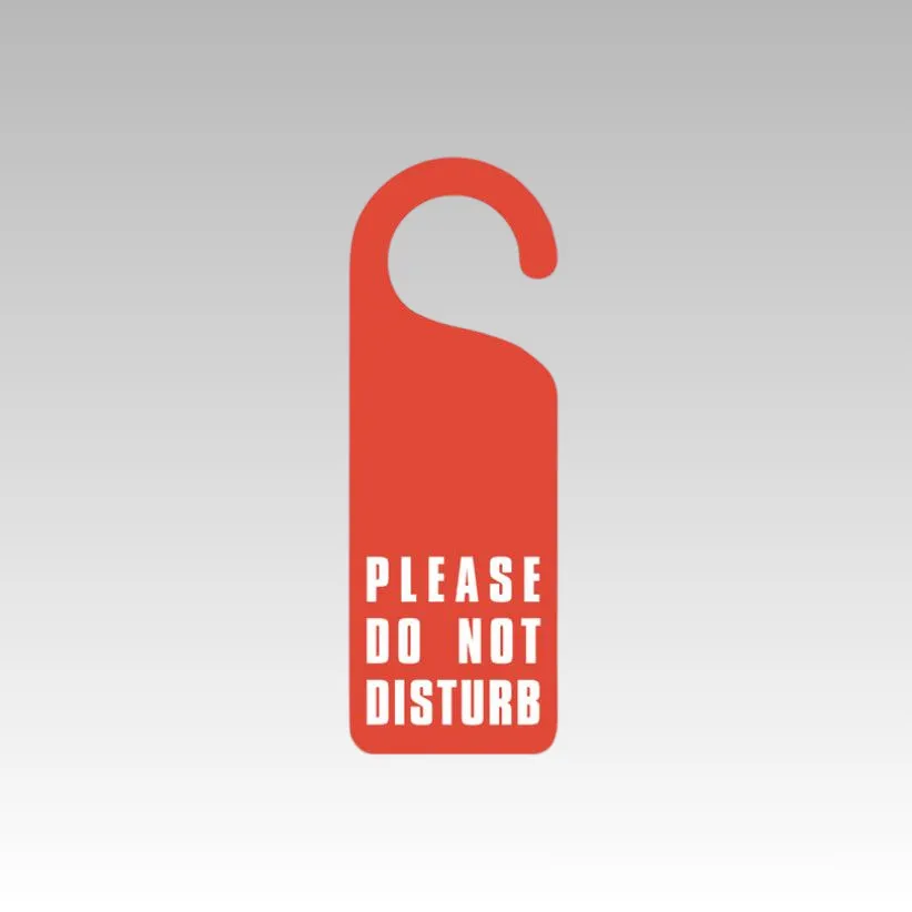 custom acrylic door hanger sign - ODM OEM service available - view 2