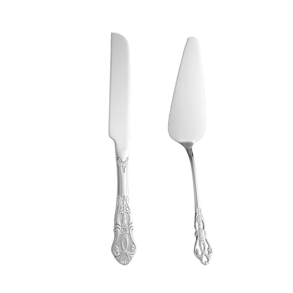 custom stainless steel cake knife server - low MOQ custom order - view 5